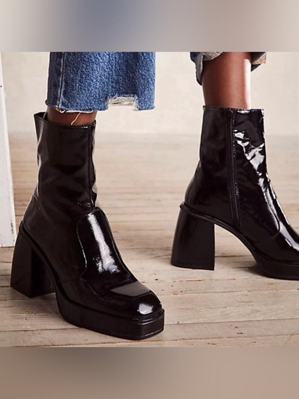 Free People Ruby Shine Platform Bootie - NEW